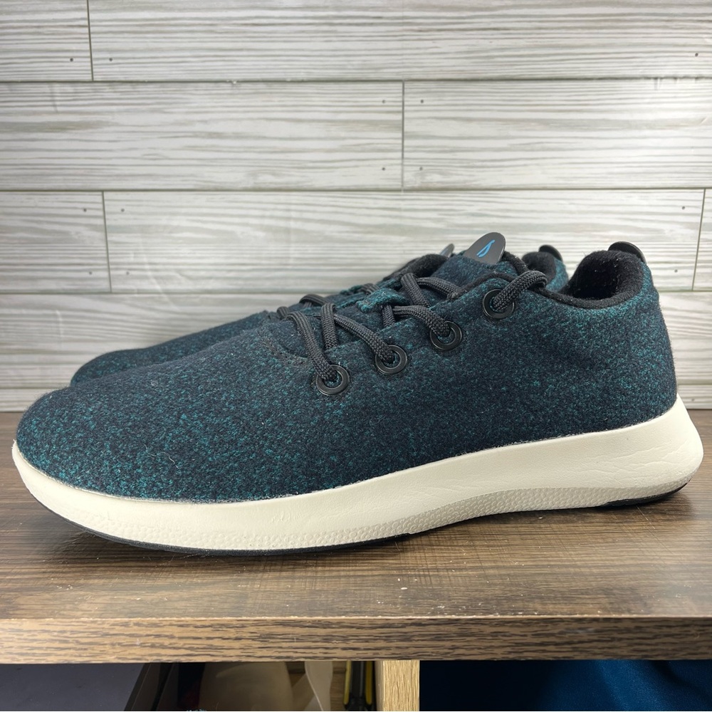 Allbirds Wool Runner Mizzle Men’s Blue Shoes - Men’s Size 13 - Picture 2 of 9